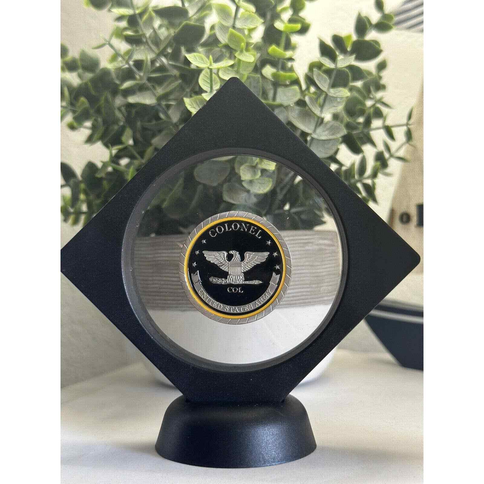 COLONEL ARMY RANK O-6 MILITARY CHALLENGE COIN Come With 3D Display Case