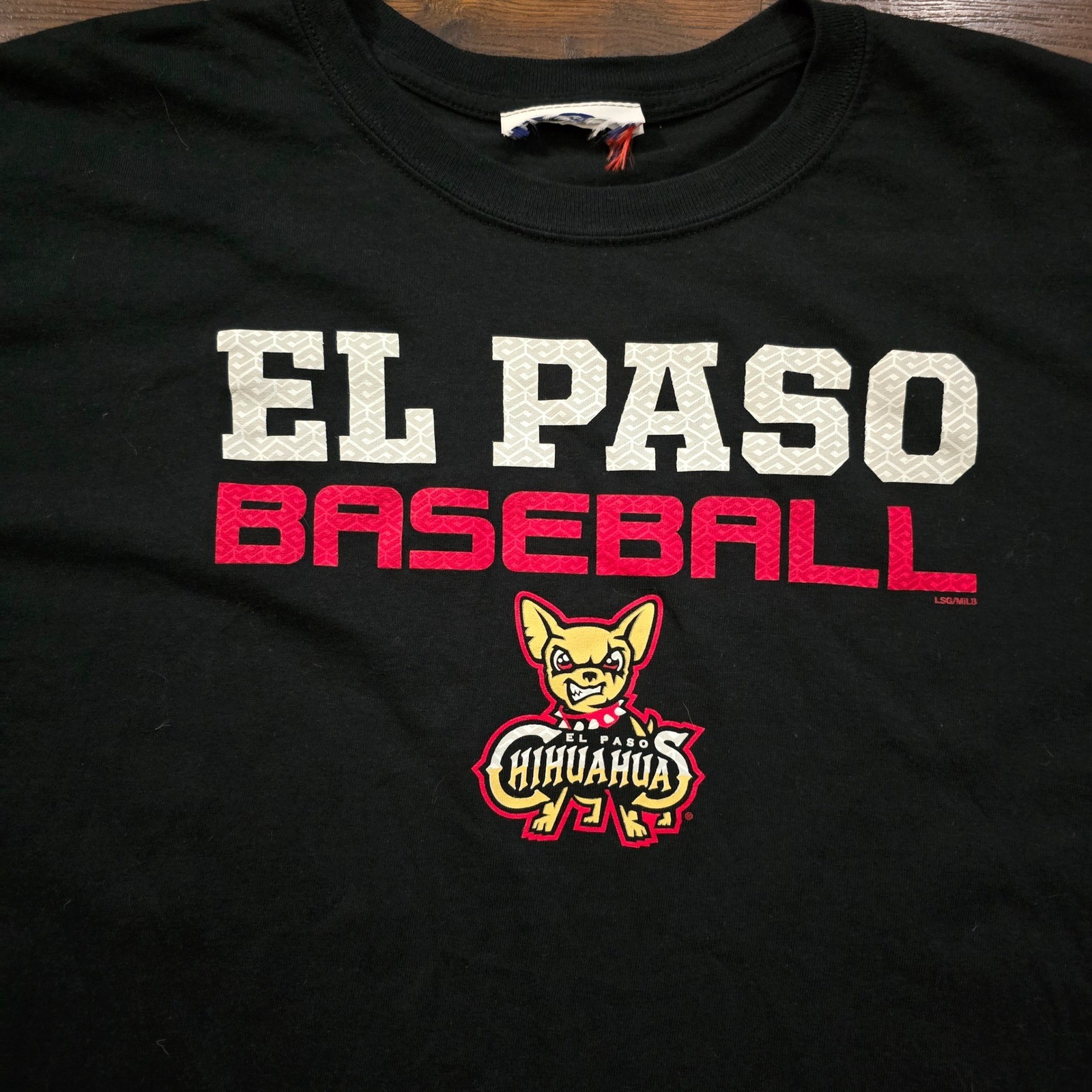 El Paso Chihuahuas MiLB Baseball Graphic T-Shirt Black Mens XL LSG MiLB gallery