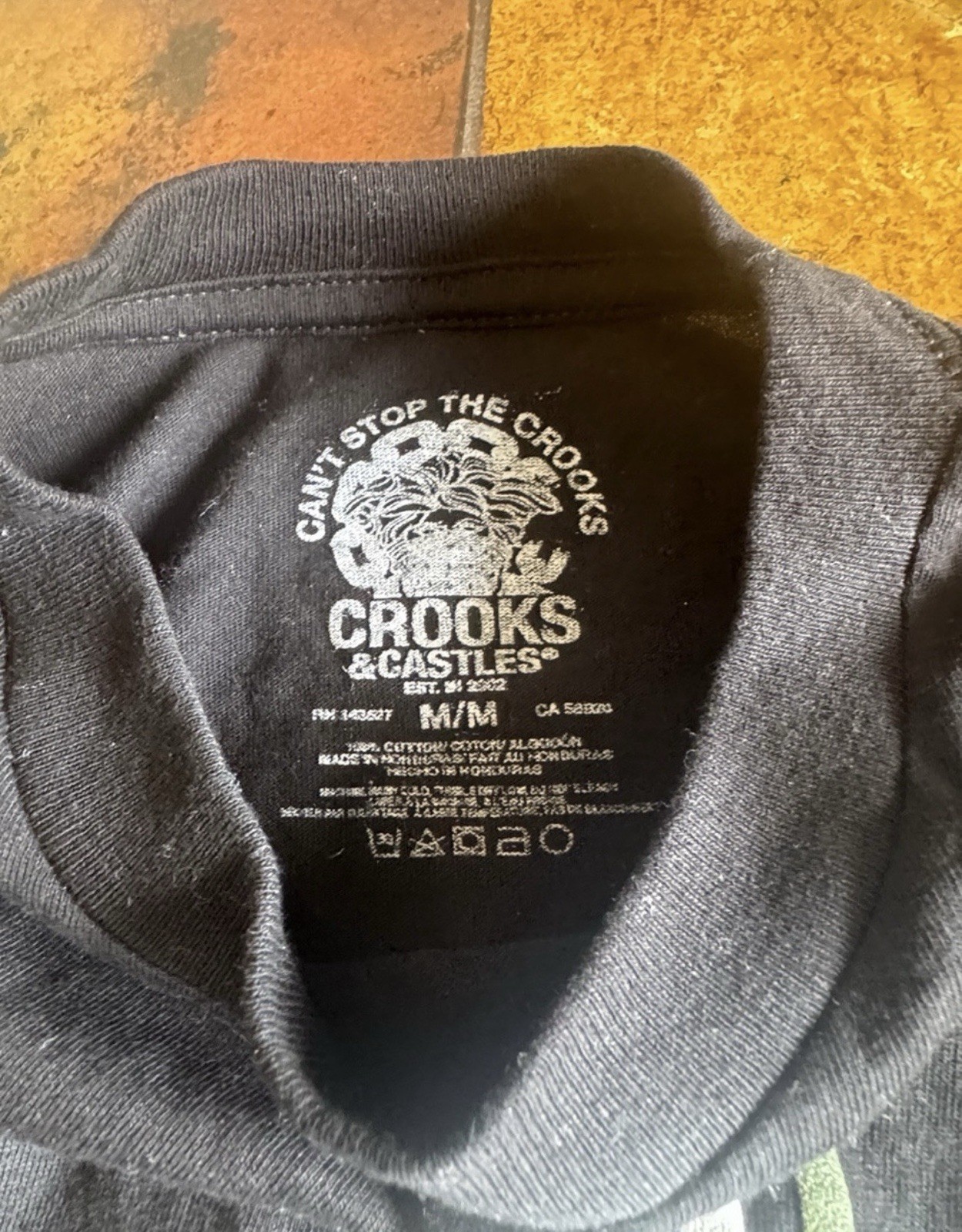 Crooks & Castles Men's Graphic Crew Neck Logo Knit Cotton Tee Short Sleeve M gallery
