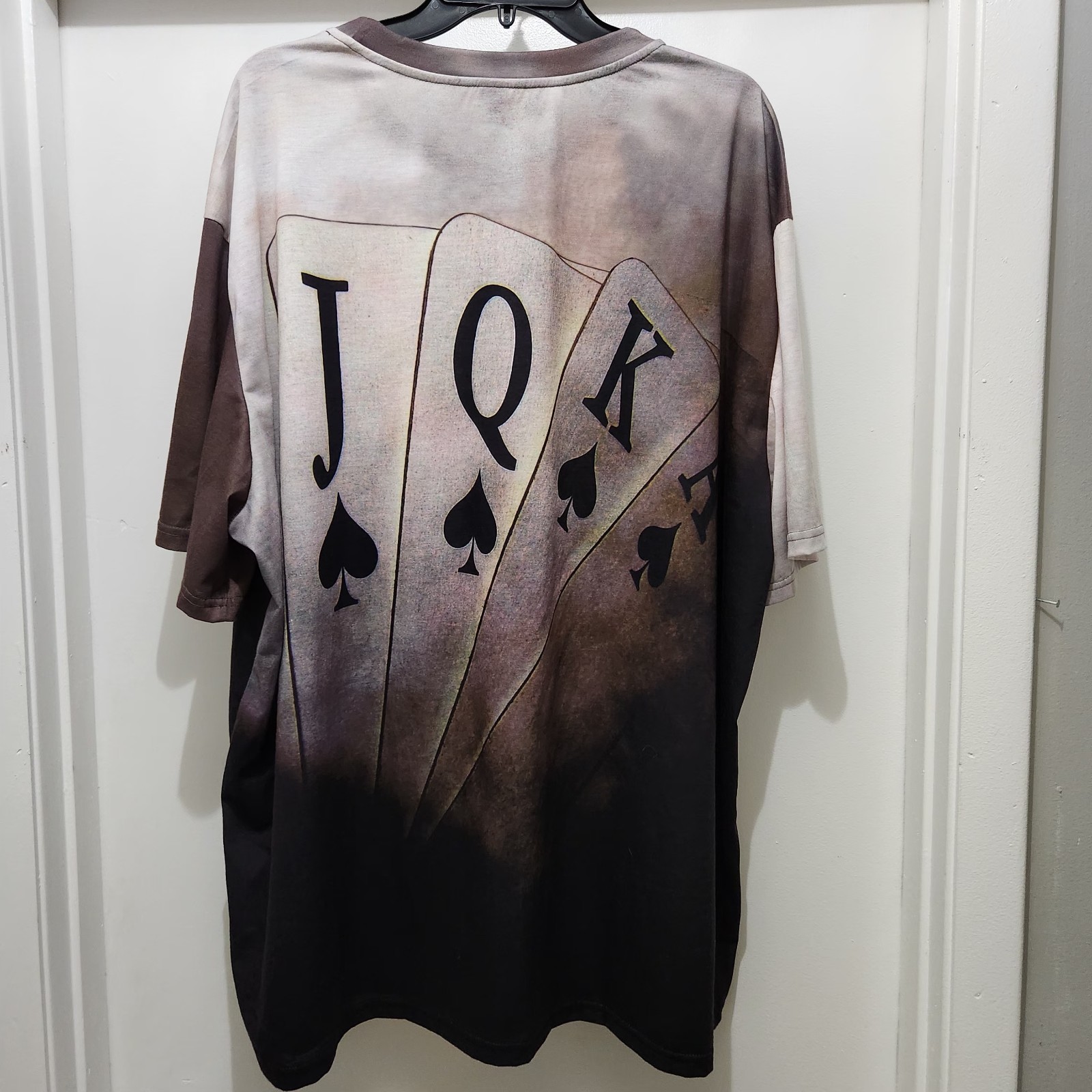 Mens 5XL Shein Poker Cards Full Print T-Shirt Short Sleeve gallery