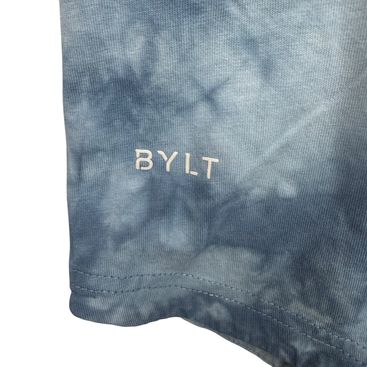 BYLT Men's Drop Cut 100% Cotton S/S T-Shirt Blue Tie Dye • 2XL gallery