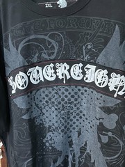 Delf Trading Inc. Imperious Brand Men’s Tshirt Black with Red/Gray Design