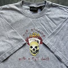 Vintage Y2K No Boundaries Surf Skate Tee Grunge Punk Graphic T-Shirt Baggy Large