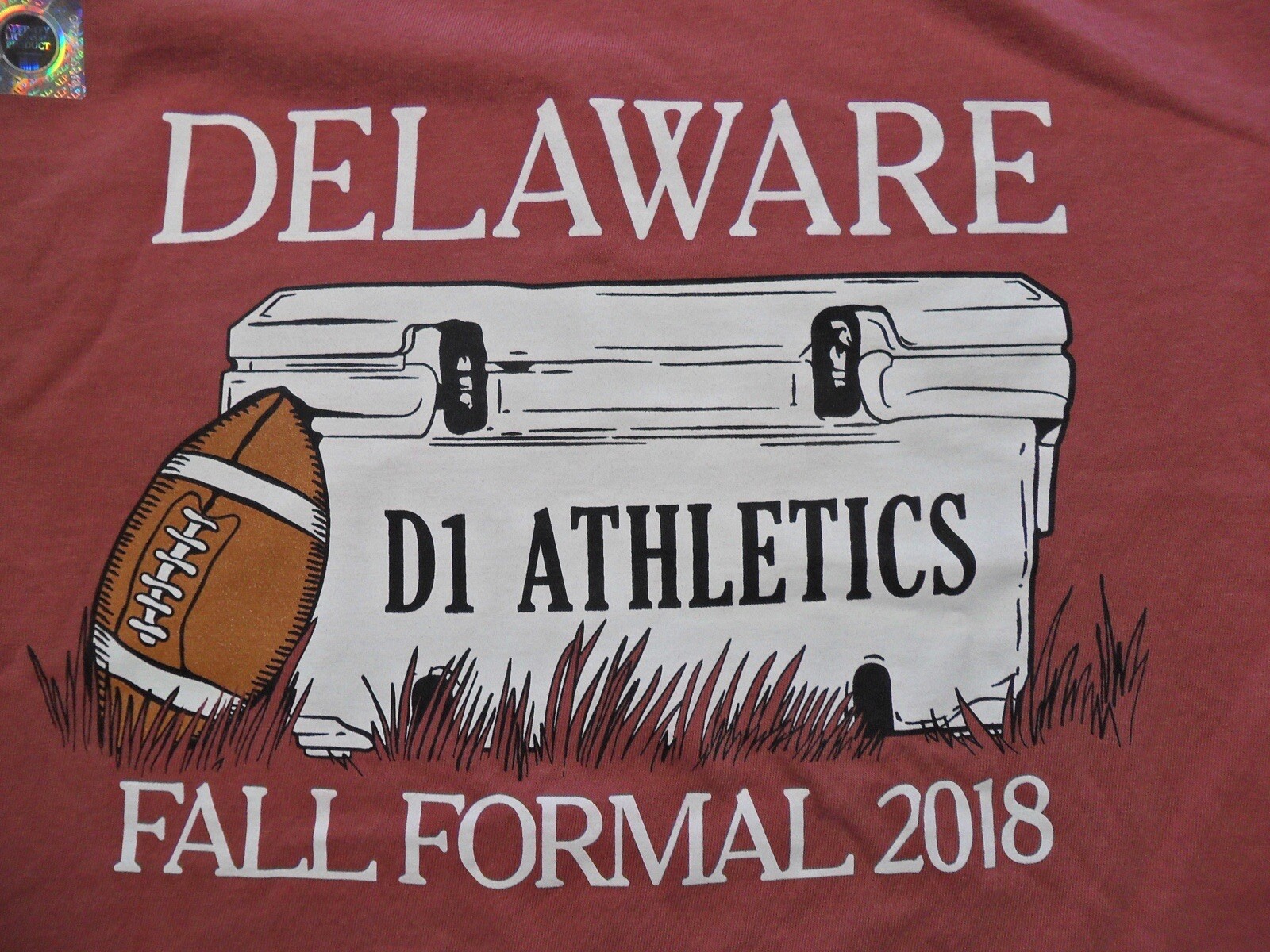 Small NWOT Delaware fall formal 2018 D1 athletics comfort colors Shirt gallery