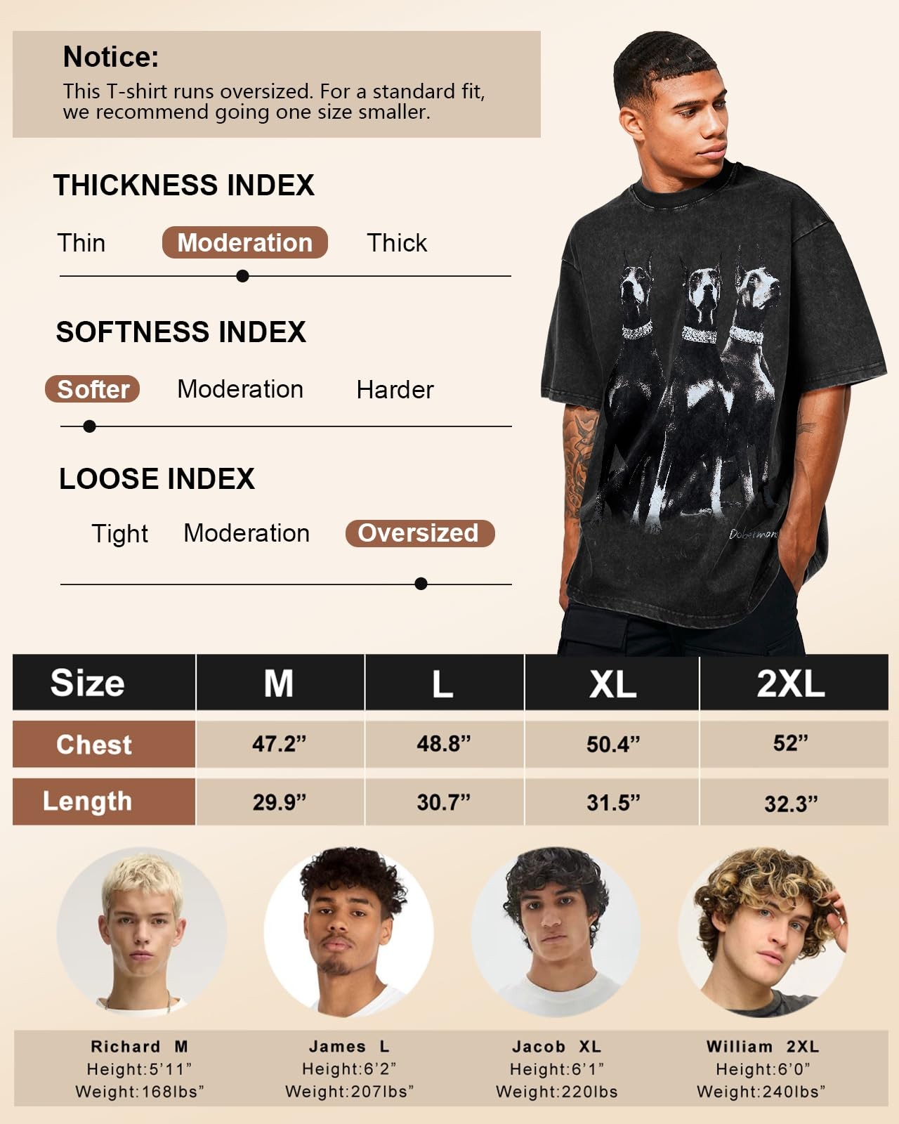Flafens Oversized Tshirts for Men - Graphic T Shirt Tees Crewneck Short Sleeve gallery