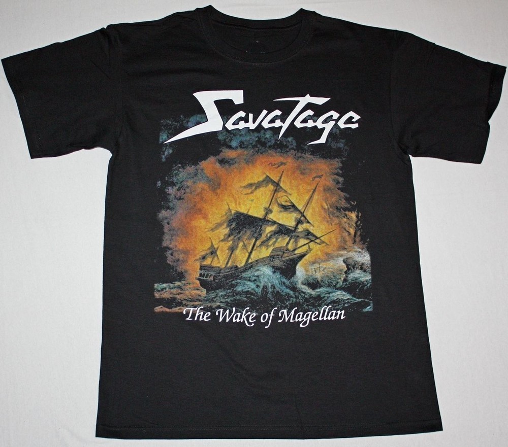 SAVATAGE MAGELLAN’S Wake up Cotton Black For Men T-shirt S-4XL NG2200