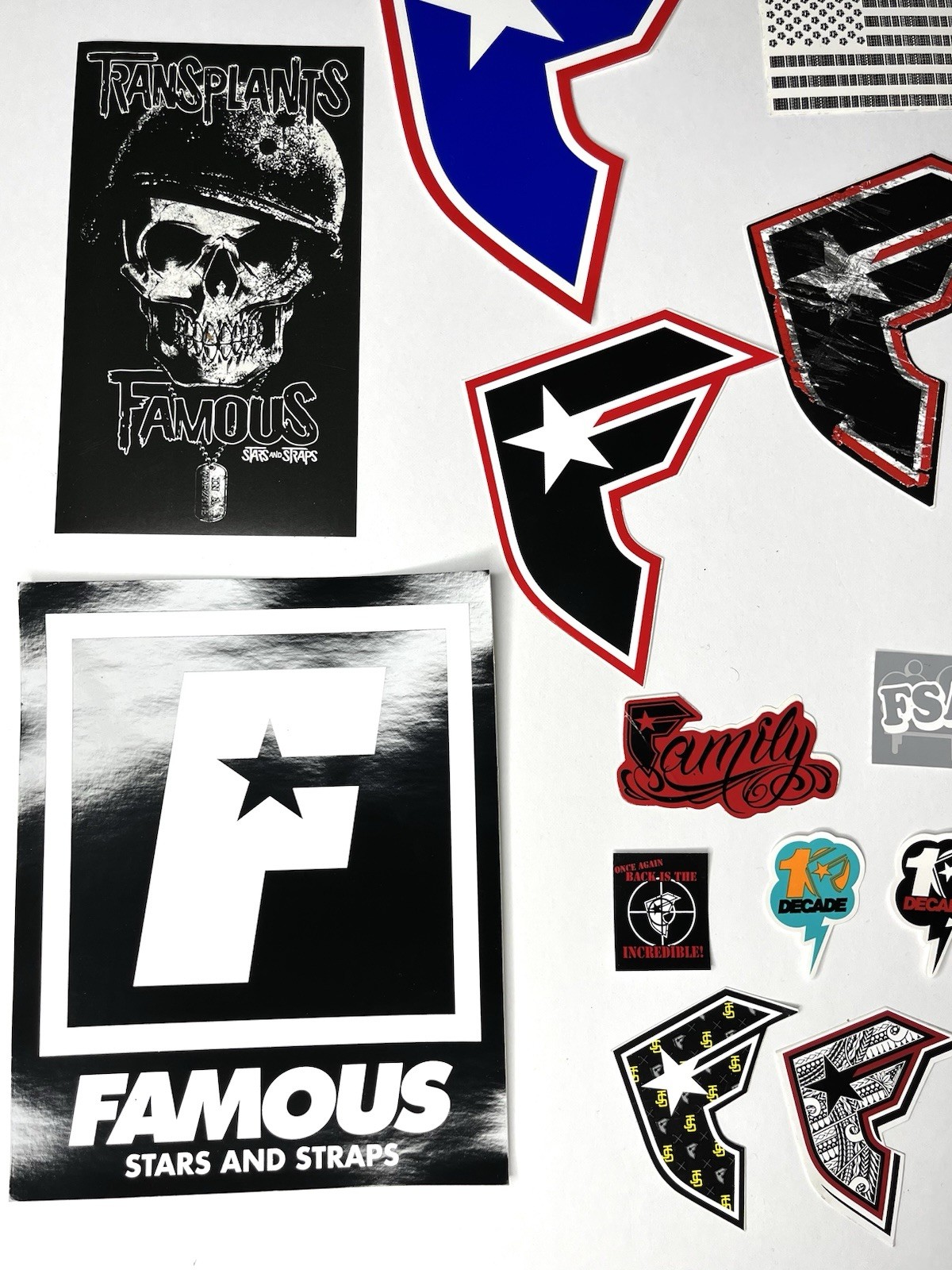 Famous Stars And Straps 20 Sticker Set Blink 182 Transplants Travis Barker gallery