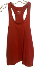 Yaker Men’s Workout Tank Top Cotton Red Small Fitness Racerback NWOT