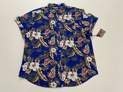 Lazer Garment Company Multicolor BUTTON UP GRAPHIC T Shirt Size S