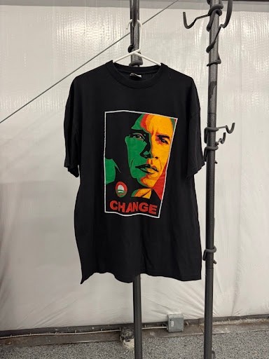 Vintage 2008 Obama Change T-Shirt History In The Making Campaign Tee Black XL