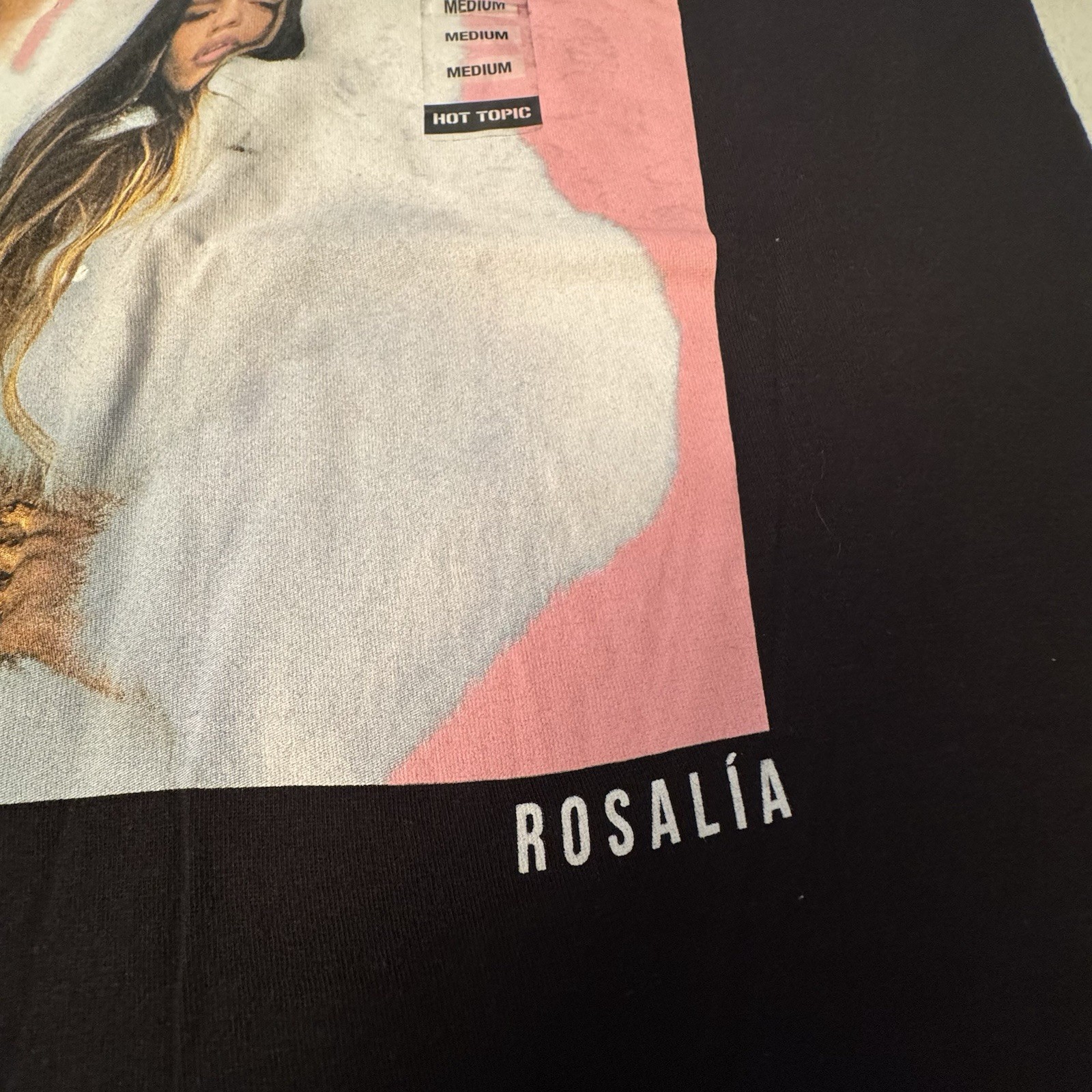 NEW! Rosalía Aute Cuture Faux Fur Coat T Shirt Size Medium Rosalia NWT! gallery
