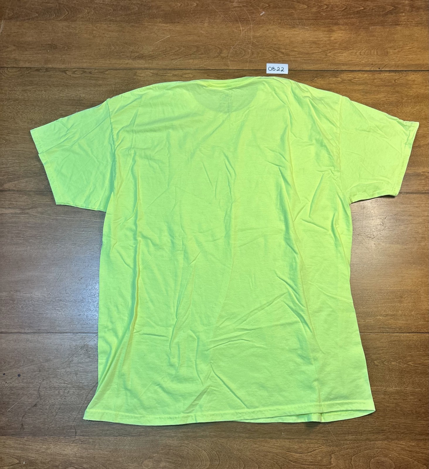 Athletic Works T-Shirt Men's Neon Green Cotton Crew Neck Short Sleeve - XL gallery