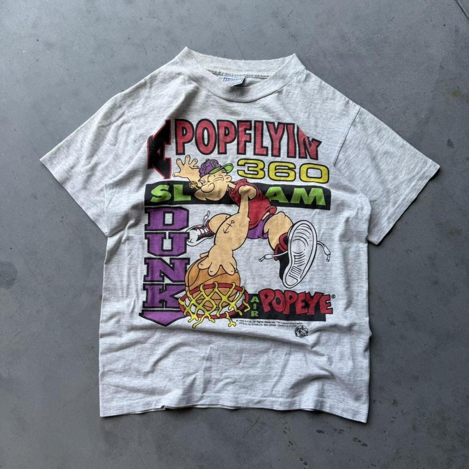 Vintage 1993 Popeye Basketball Tee gallery