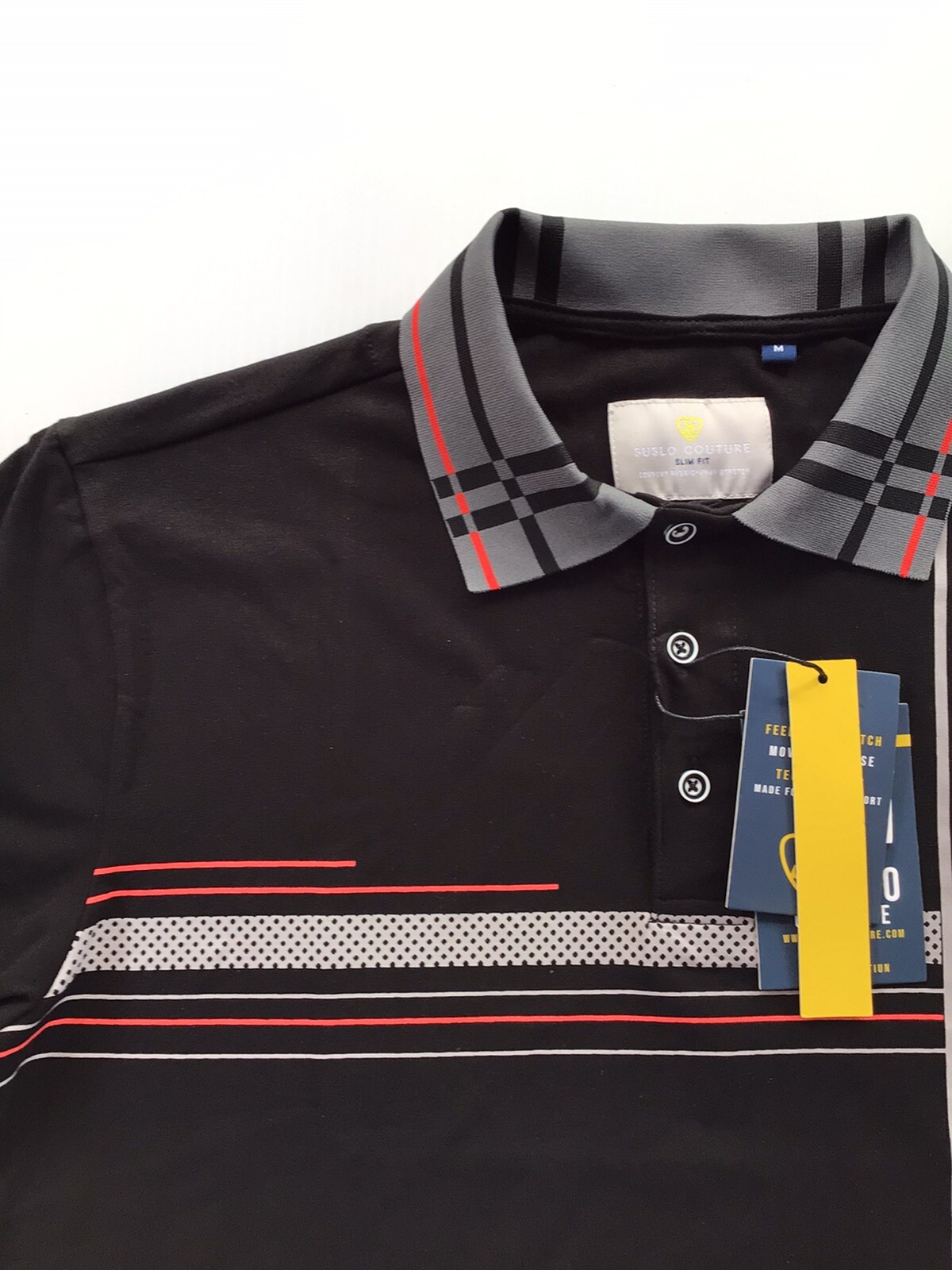 Men's Luxurious Polo Shirt,Italian Style,Stretch M to 4XL.…A5.A gallery