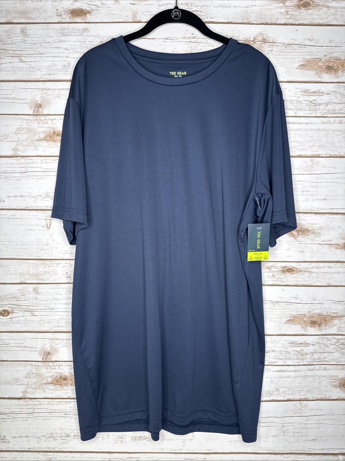Tek Gear Dry Tek T-Shirt Short Sleeve Crew Neck Athletic Dress Blue Men's XLT gallery