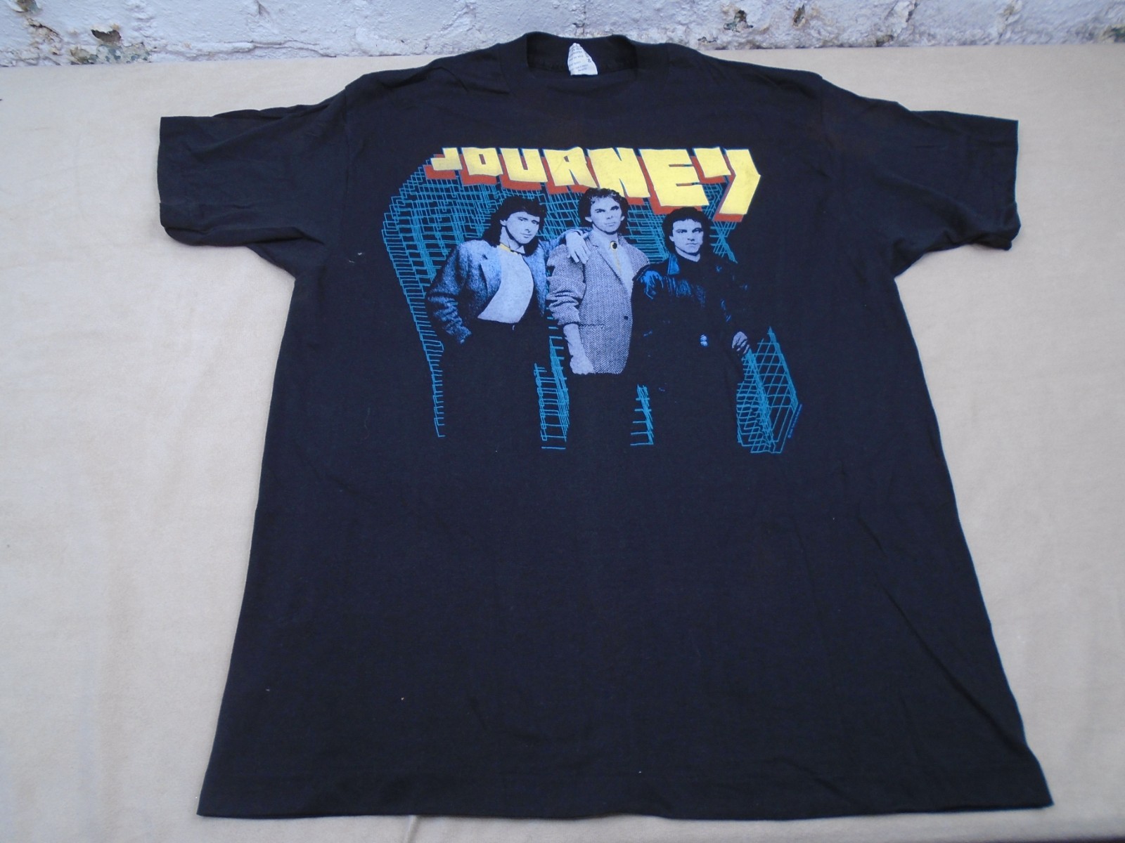 Vintage 1980s Journey Raised on Radio Tour T-Shirt Size XL Single Stitch gallery