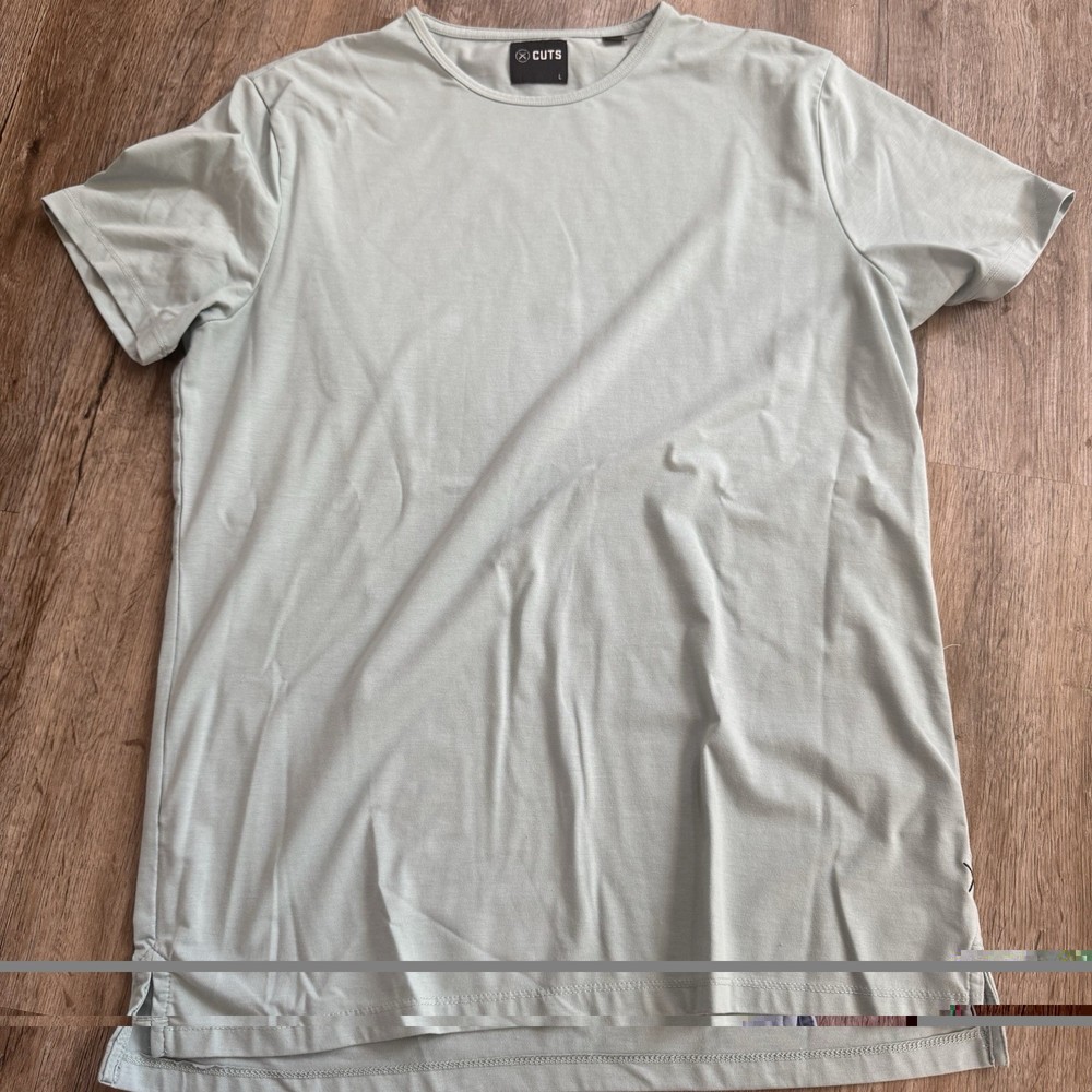 Cuts Clothing Light Blue Split Hem Shirt