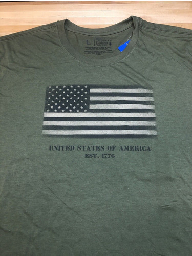 GREAT AMERICAN LAKE & TIMBER MEN'S GRAPHIC T-SHIRT(OLIVE LARGE)NWT gallery