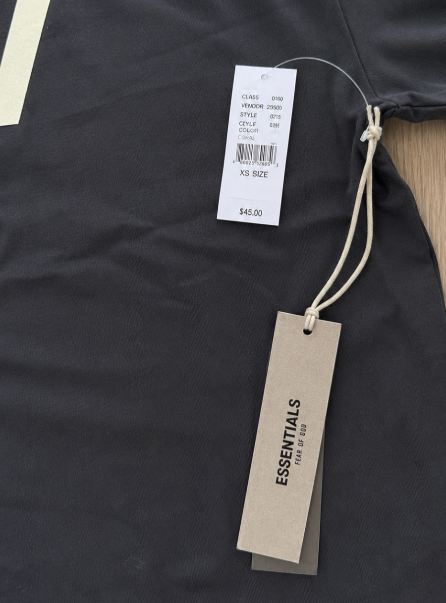Authentic Fear Of God Essentials Iron 1977 Logo T-Shirt Iron | All Sizes XS-XL | gallery