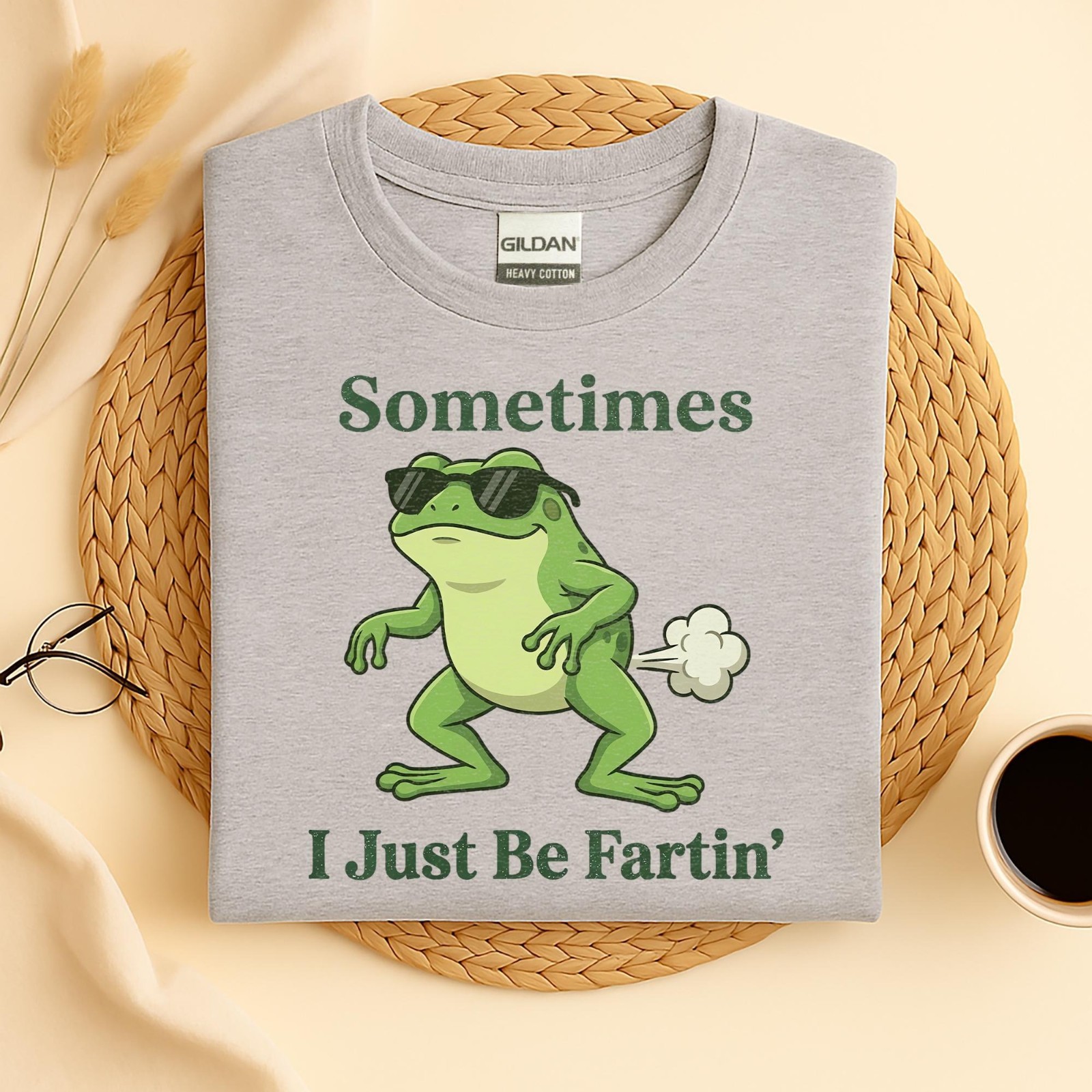 Sometimes I Just Be Fartin Frog Shirt, Funny Frog Farting T-shirt gallery