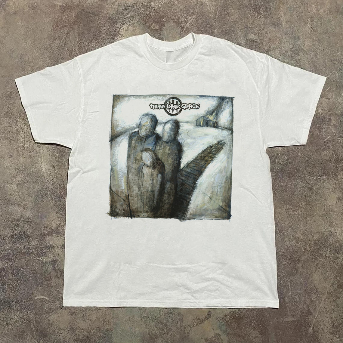Album by Three Days Grace White Cotton Shirt Full size S-5XL L111 gallery