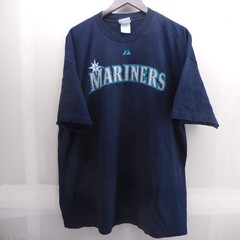 2000s Majestic Seattle Mariners Ken Griffey Jr 24 Navy Blue T-Shirt Mens 2XL MLB