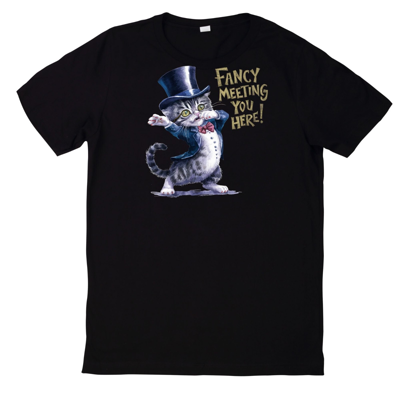 Funny Cats Print Cotton T-Shirt