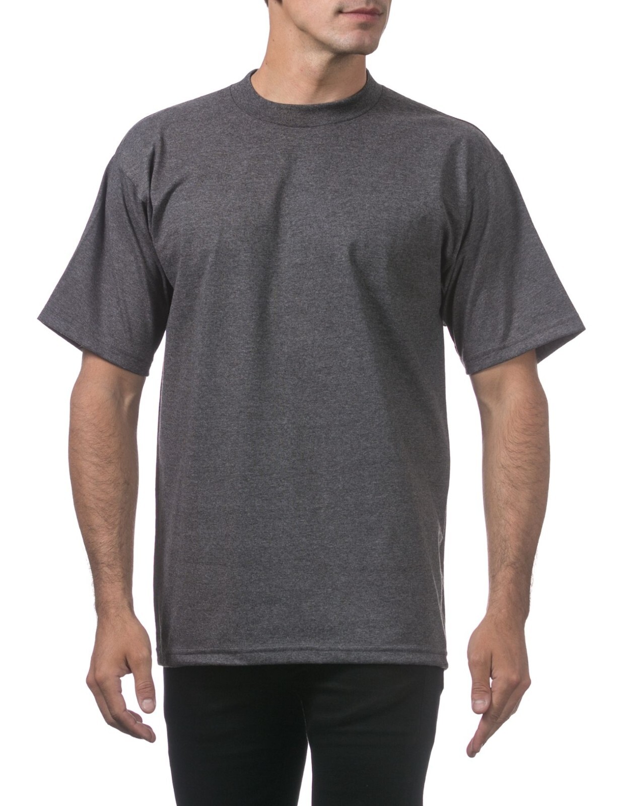 Men's Heavyweight Cotton Crewneck T-Shirt Pro Club 3 Pack Tee Bulk Solid Blank gallery