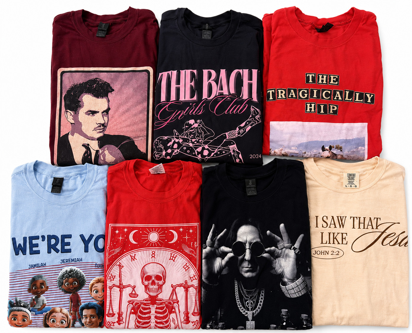 Mystery Box 5 Graphic Tees Unworn Printed T-Shirts Pick Size gallery
