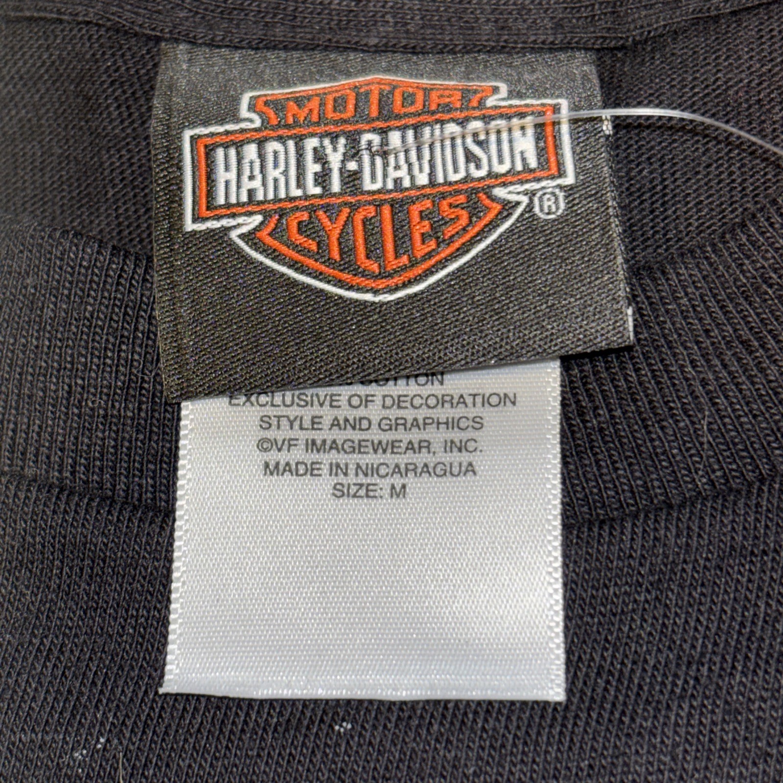 NWT Harley-Davidson MENS sz MEDIUM T-Shirt Black TAMPA 38” Imperfections READ gallery