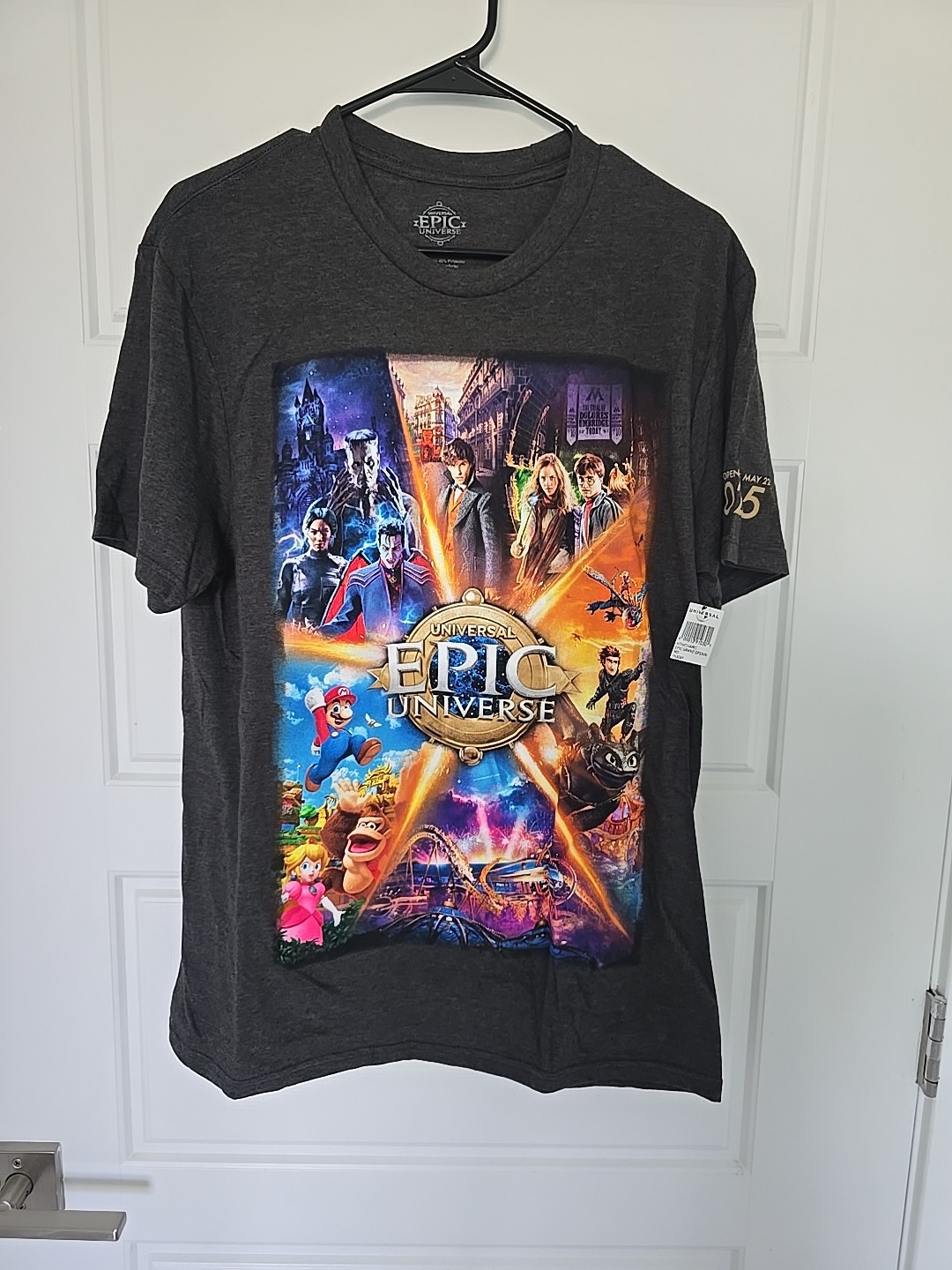 Universal Orlando Epic Universe Grand Opening Day T-Shirt May 22 2025 Size M NWT