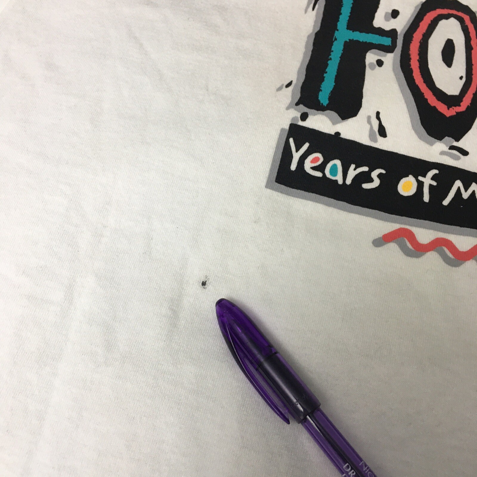 Vintage 90s Forty Years Of Magnificence Humor Funny Quote Single Stitch Tee XL gallery