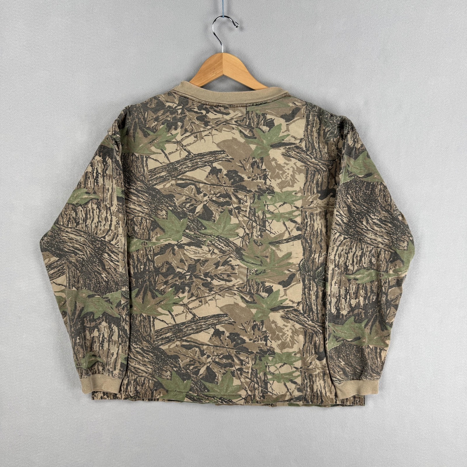 Vintage Realtree Shirt Mens XL Brown Camo Long Sleeve Crewneck Hunting Outdoor gallery