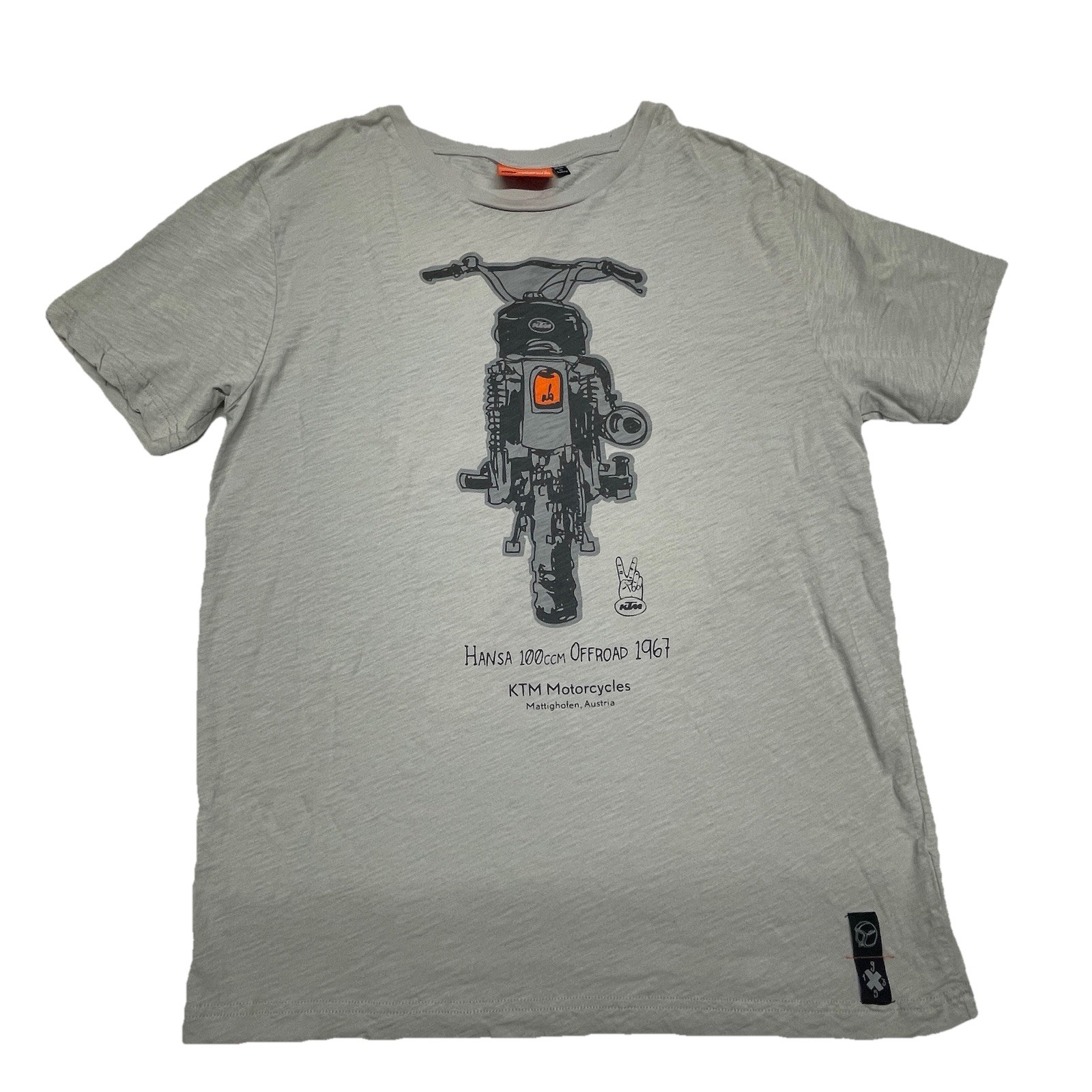 KTM Powerwear Men’s XL Graphic TEE Grey Hansa 100ccm Offroad 1967