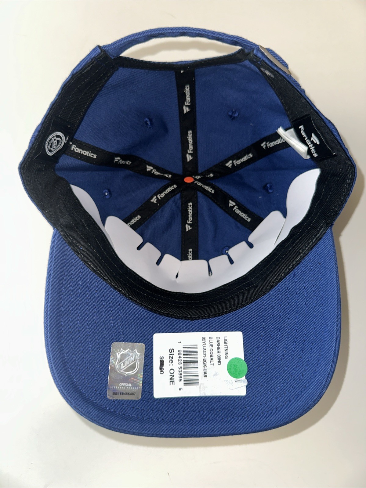 NWT NHL Women's Tampa Bay Lightning Dasher Cobalt Blue Adjustable Strap Back Hat gallery