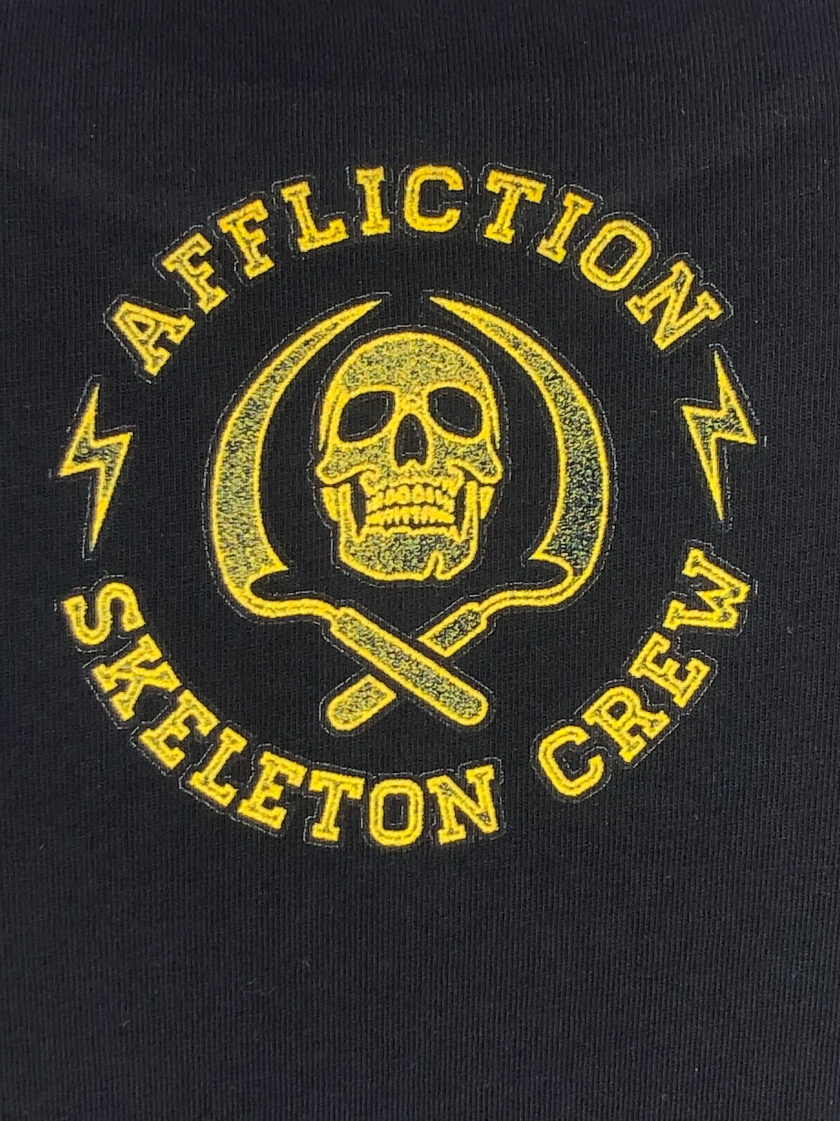 AFFLICTION SNAKE EYES Men's T-shirt BLACK Biker MMA gallery