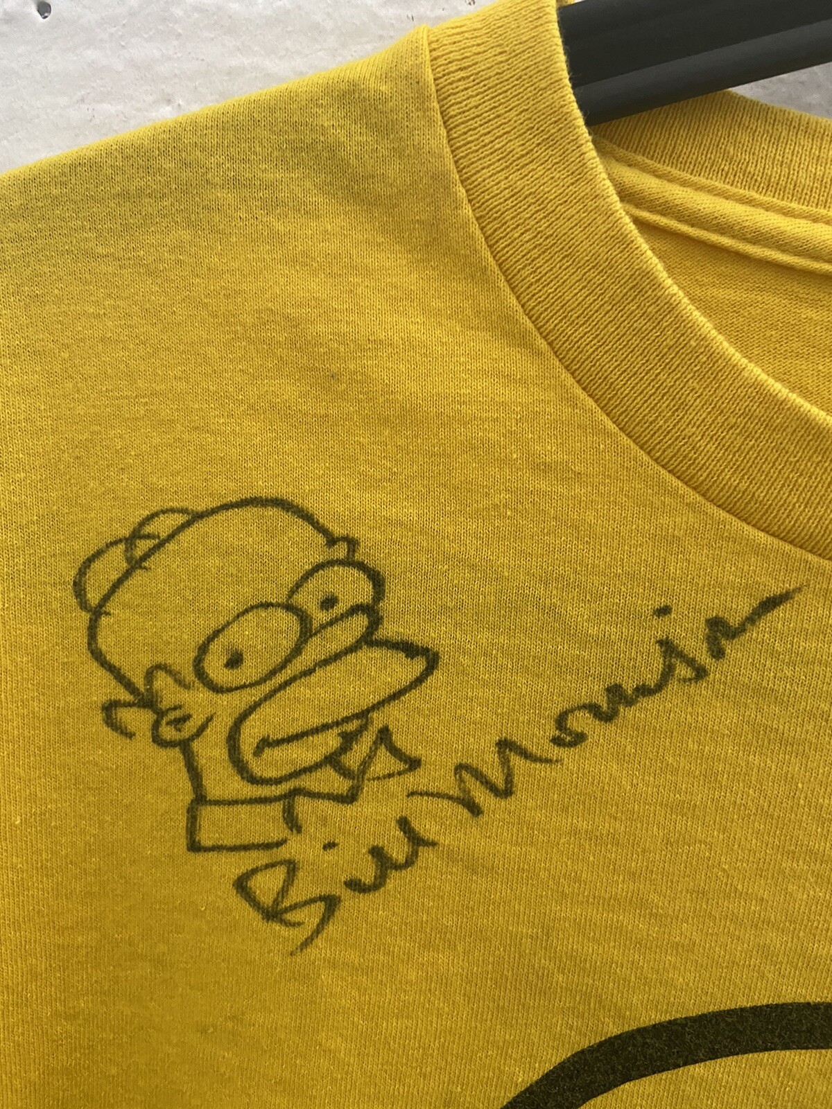 Vtg The Simpson’s Homer T Shirt Signed By Bill Morrison Lance Wilder XL Rare gallery