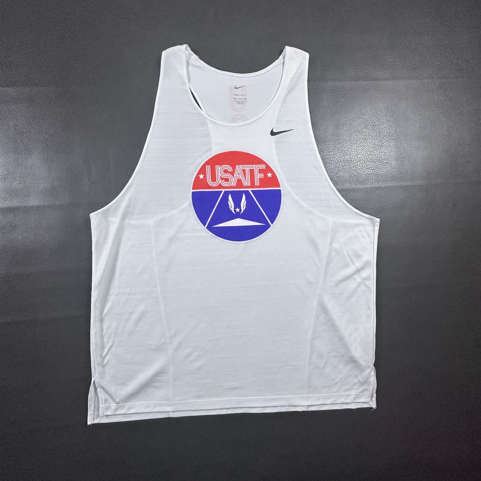 Nike Singlet Mens 2XL White USATF Track And Field Team United States Running