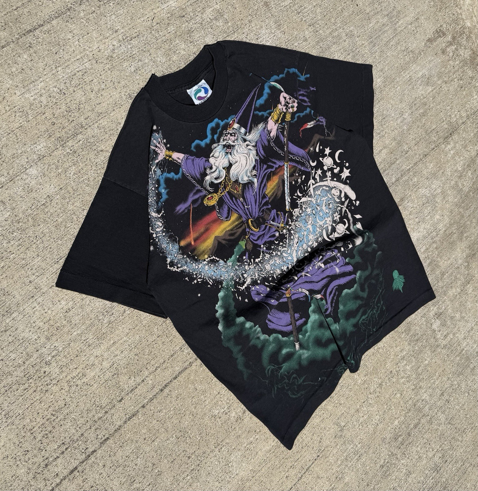 RARE 1994 Liquid Blue Wizard Tee size-L Mint Condition INSANE Front & Back Hit