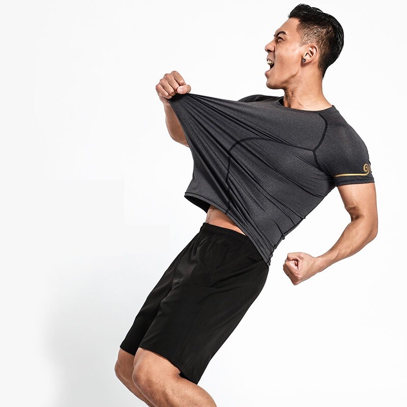 Men's Gym Workout Training Muscle Sport Fitness Active Short Sleeve Tee T Shirt gallery