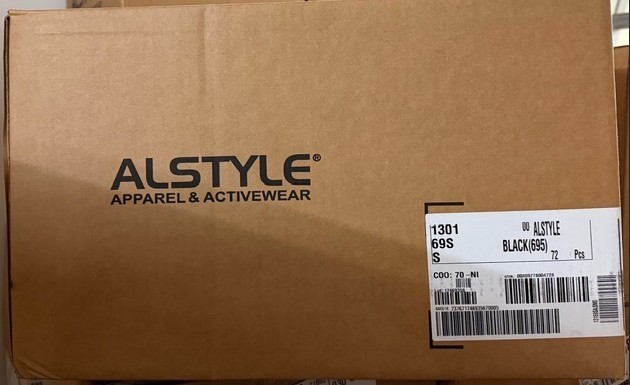 Alstyle 1301 Black T‑Shirt Small – Wholesale Case of 72 pcs – $2 Each gallery