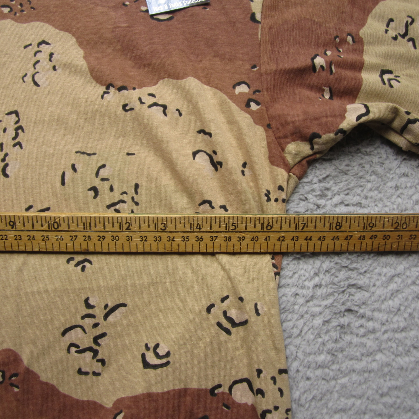 Rotcho Shirt Mens S Desert Storm Chocolate Chip Camo Crew Neck gallery