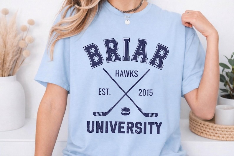 Briar Hockey Shirt, Off-Campus Crewneck, Hockey Romance Shirt, Briar U