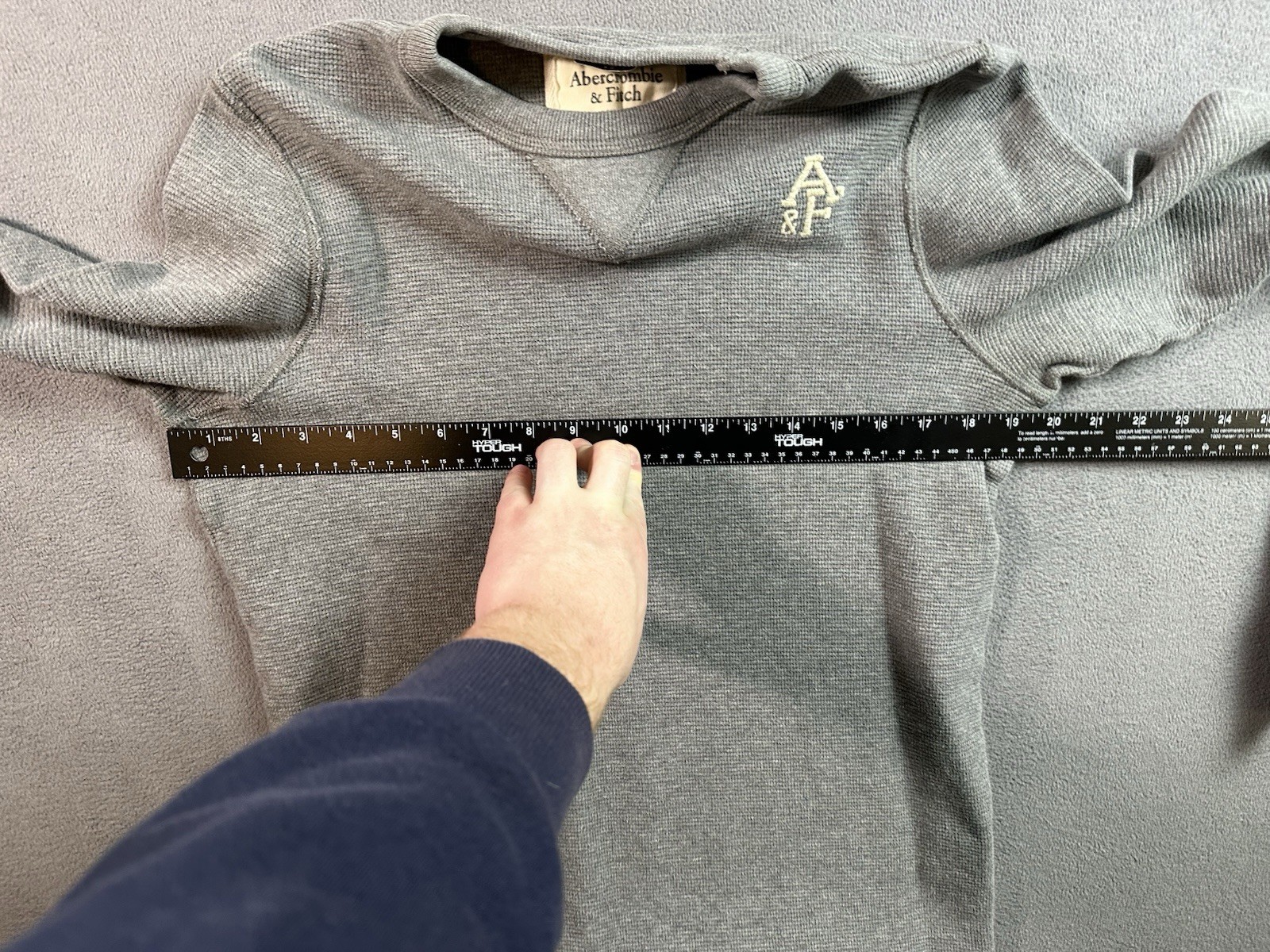 VTG Y2K Abercrombie Fitch Embroidered Thermal Waffle Knit Men’s Large Muscle gallery