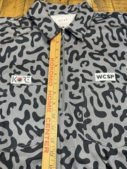 WCSP Collaboration Korelimited South Korea Army Camouflage 1/2 Zip Shirt Large