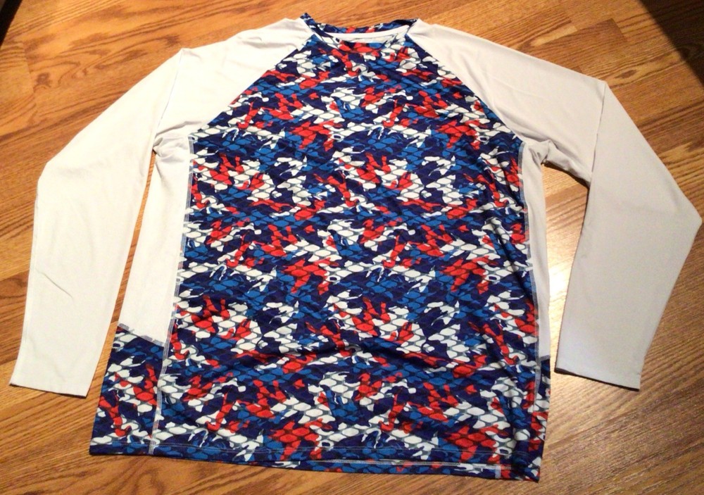 SILVER BAIT MEN’S PERFORMANCE FISHING SHIRT LONG SLEEVE UPF50+ SIZE XL