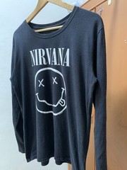 Vintage Y2K Nirvana Iconic Smile Long Sleeve Tee