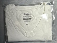Good fellow White V Neck Size Medium Shirt