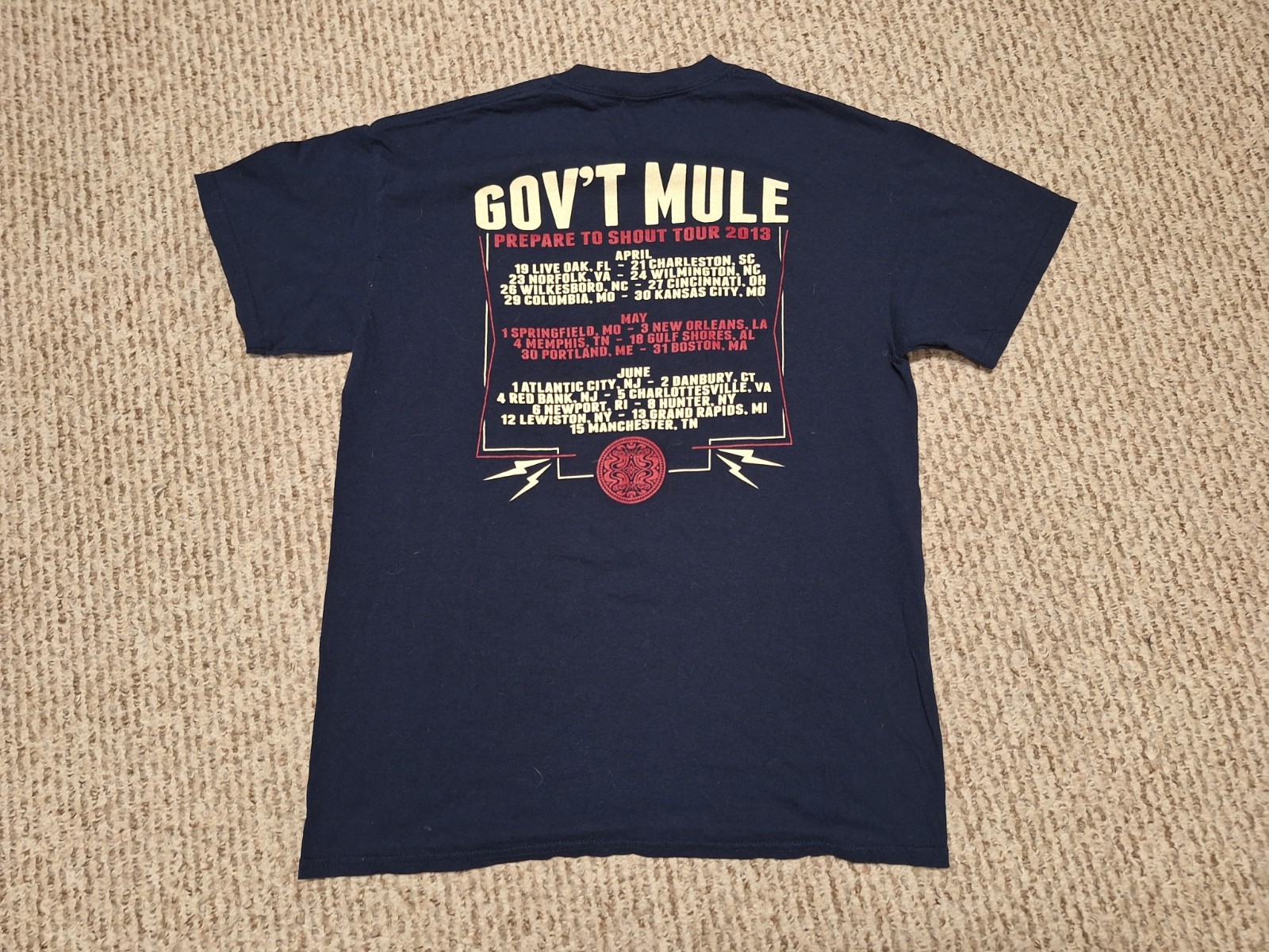 Warren Hayes Allman Brothers Shirt Mens M Govt Mule Retro Band Tour gallery