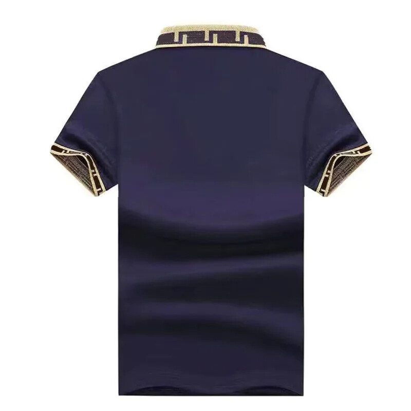 New Men Luxury Diamond Crown Rhinestones Fashion Polo T-Shirt High Quality gallery